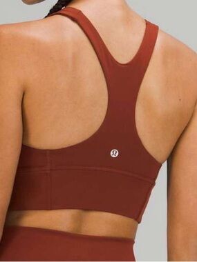 lululemon Wunder Train Long-Line Bra Date Brown Size 2